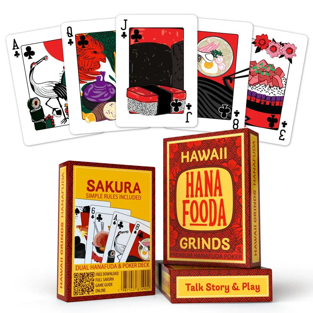 Sakura Hanafuda Poker Cards - Hawaii Grinds Collector's Edition