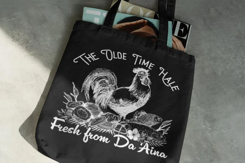 Old Time Hale Tote – Rooster & Boar Vintage Hawaiian Canvas Bag