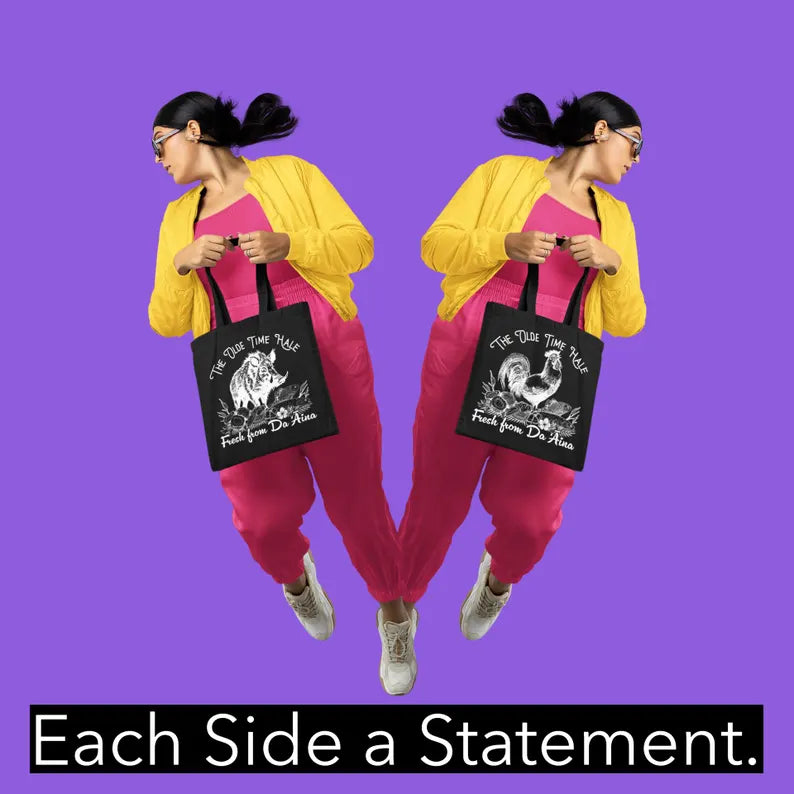 Old Time Hale Tote – Rooster & Boar Vintage Hawaiian Canvas Bag