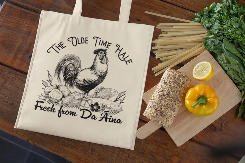 Old Time Hale Tote – Rooster & Boar Vintage Hawaiian Canvas Bag