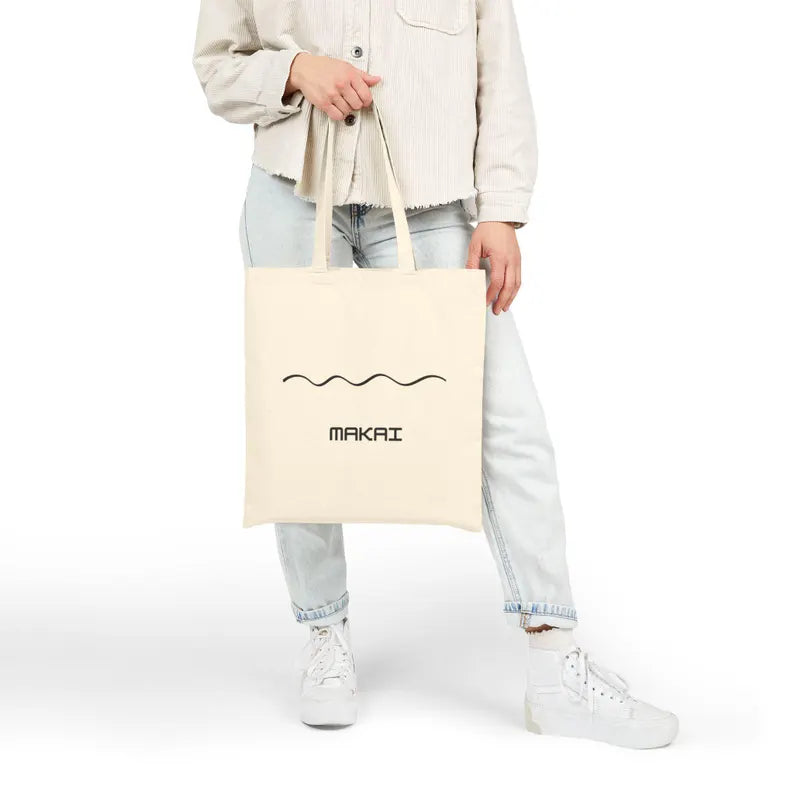 Mauka & Makai Canvas Tote – Find Balance Between Mountain and Ocean