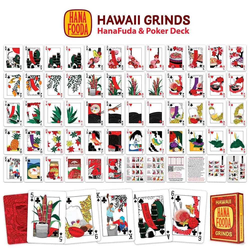 Sakura Hanafuda Poker Cards - Hawaii Grinds Collector's Edition
